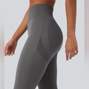 HALARA OneForm NWT High Waist Tummy Control Butt Lift Legging Grey Sz Large 7/8